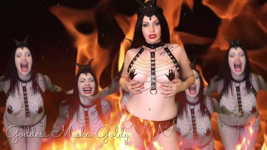 The GOLDY rush – Get Your Last Orgasm and Off Yourself for Your Demon Executrix-Fantasy JOI
